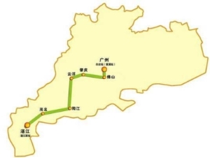 茂名至广州高铁规划图 粤西高铁明年6月通车8